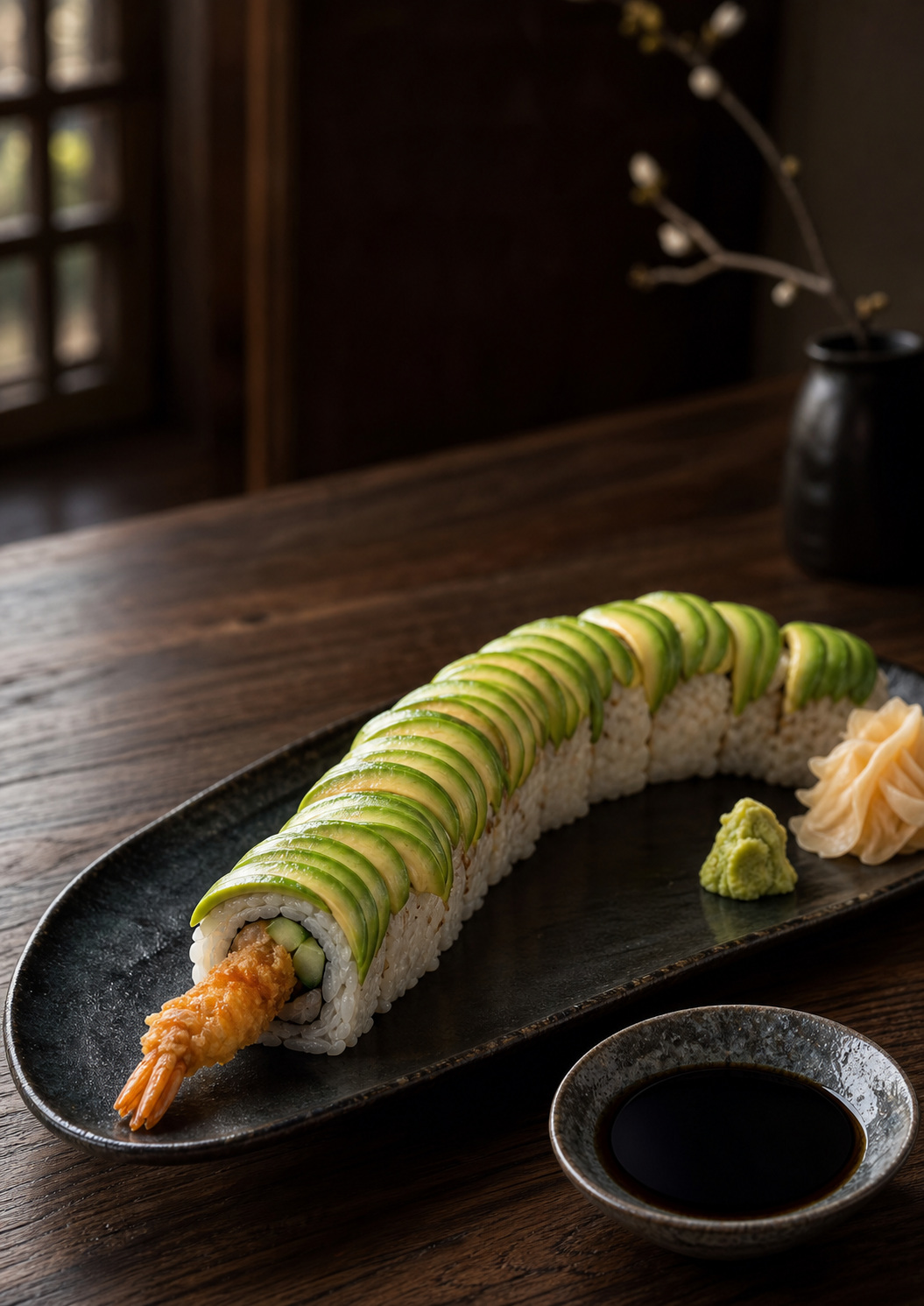 Dragon Roll auf Keramik